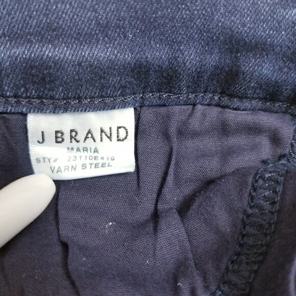 J Brand Maria Coated in Varn Steel Hi-rise Skinny - Picture 4 of 9
